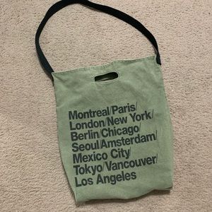 American apparel cities tote bag